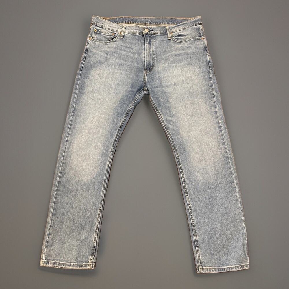 Levi's 513 Slim Straight Stretch Blue Denim Jeans Men's Size 38x30